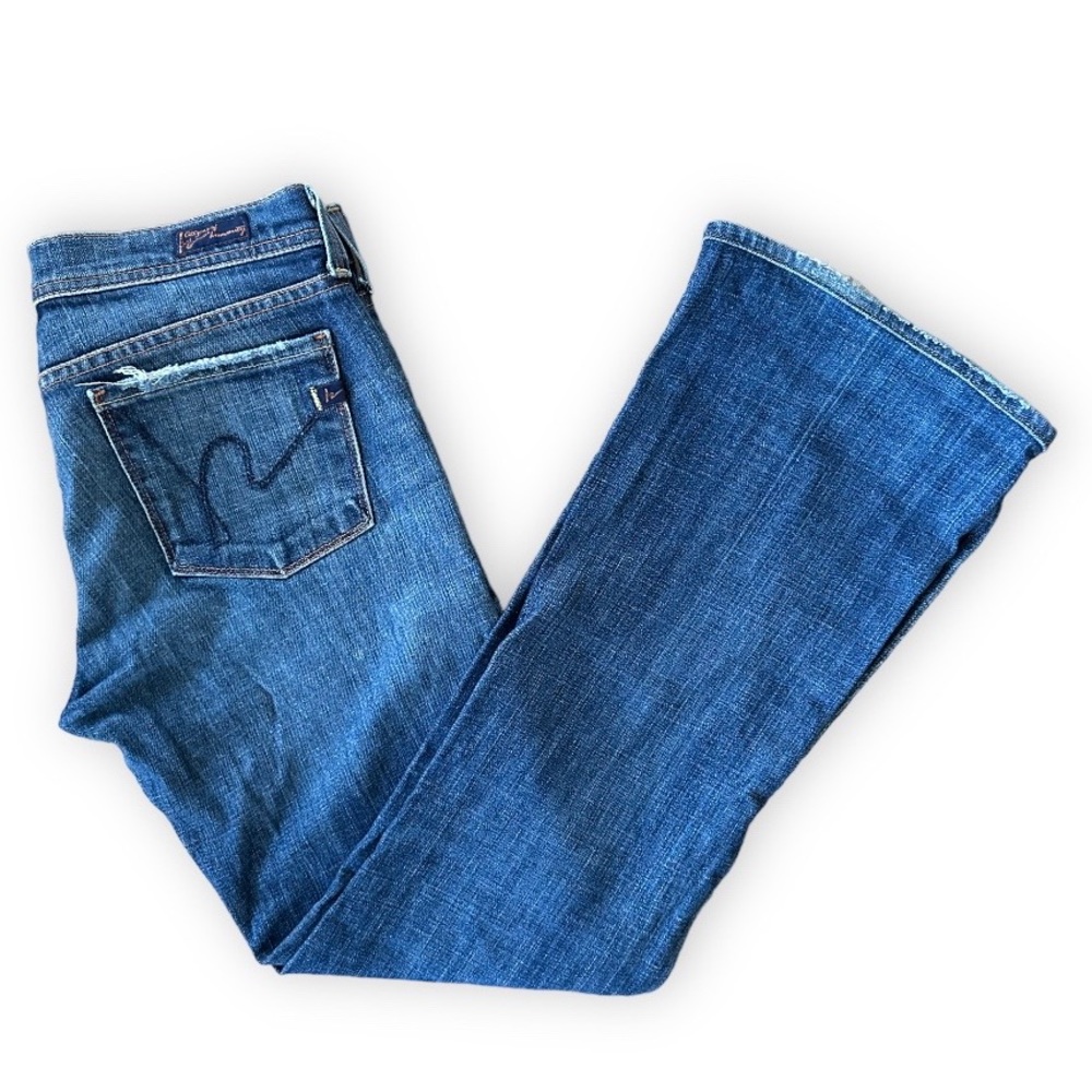 CITIZENS OF HUMANITY 90s Y2K “Ingrid” Low Rise Flair Distressed Jeans